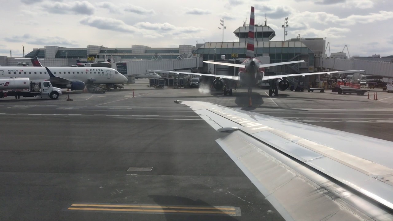Delta MD-90 Pushback, Taxi, and Takeoff from New York - LGA