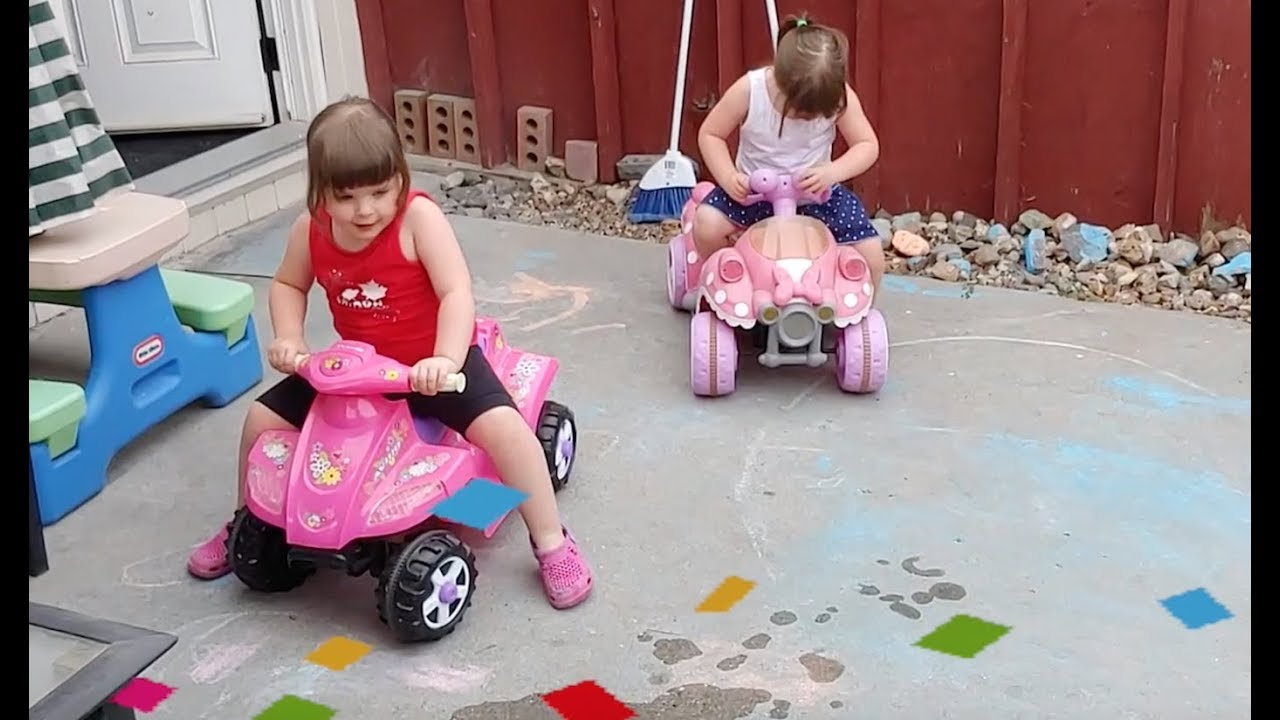 Twin Adventures Playing Girls Kids Quads Apple iMac Box Fun