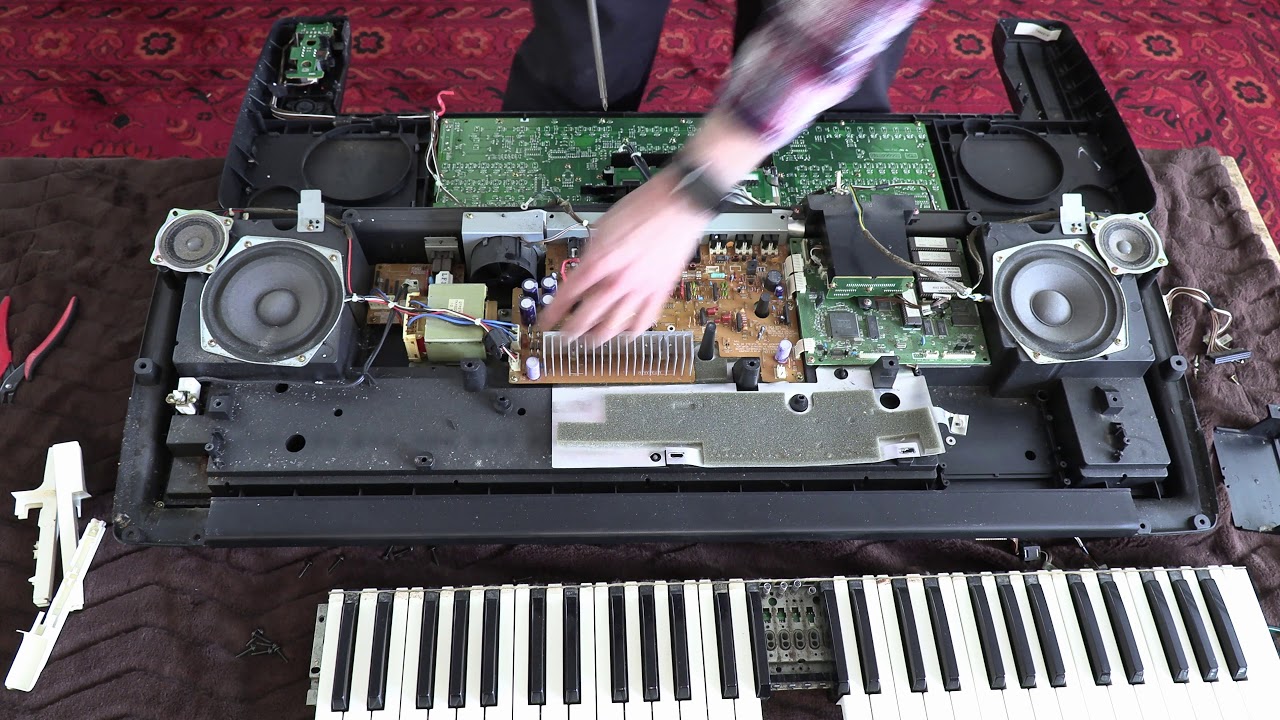 Tutorial Reassembling a Technics SX KN-3000 Music Keyboard Synthesizer 4x Speed Video & Voice Guide