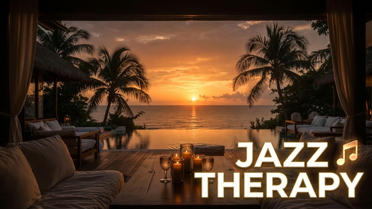 Tropical Sunset Jazz Lounge | Sophisticated Evening Relaxation