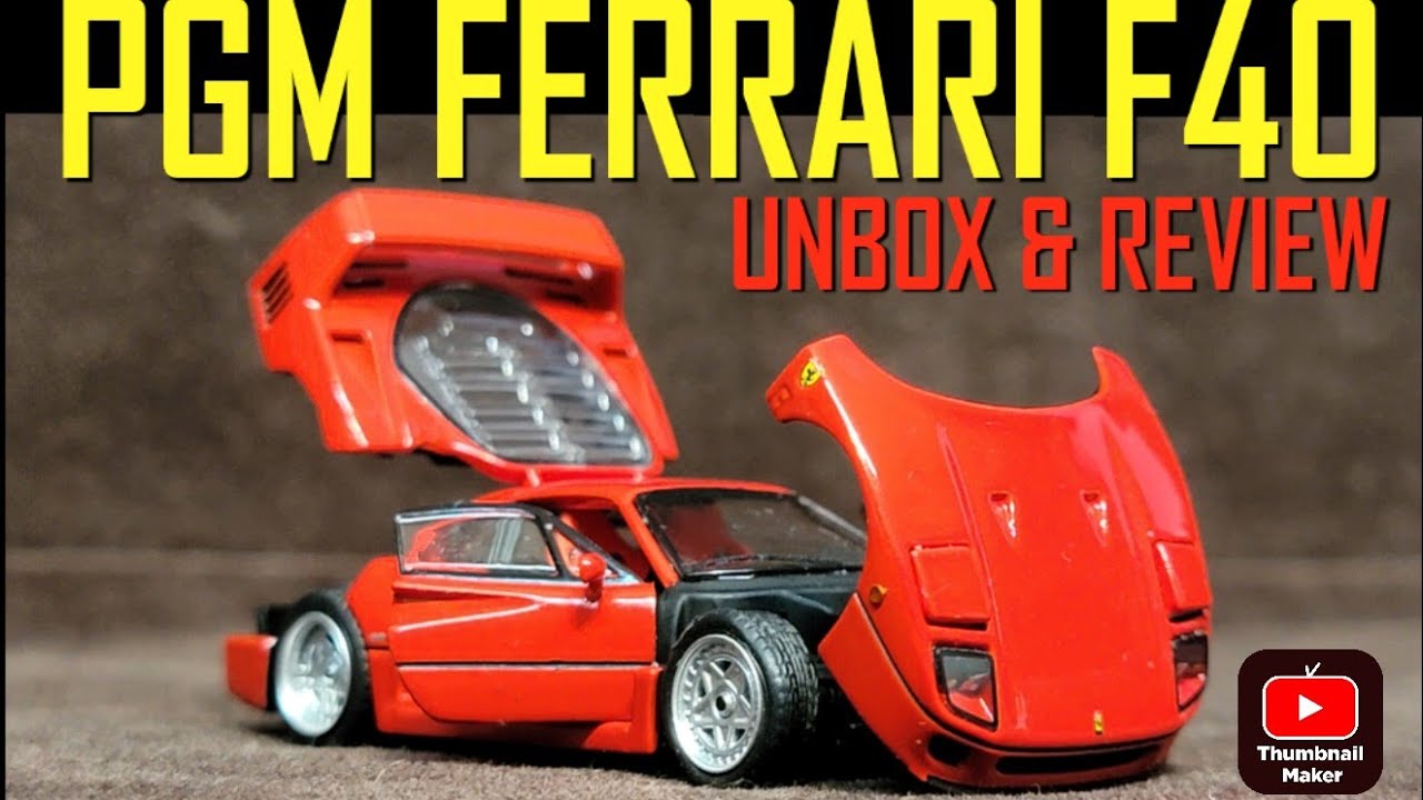 PGM Ferrari F40 Opening everything 1/64 scale Diecast Model | I love this thing