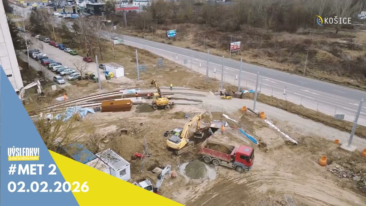 Modernizácia električkovej trate na Sídlisku Nad jazerom je v plnom prúde aj počas zimy