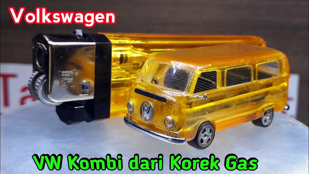 Membuat Miniatur Mobil  Volkswagen VW Kombi   Dari Korek Gas