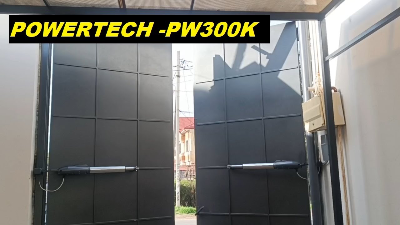 Автоматика для распашных ВОРОТ Powertech. Установка.