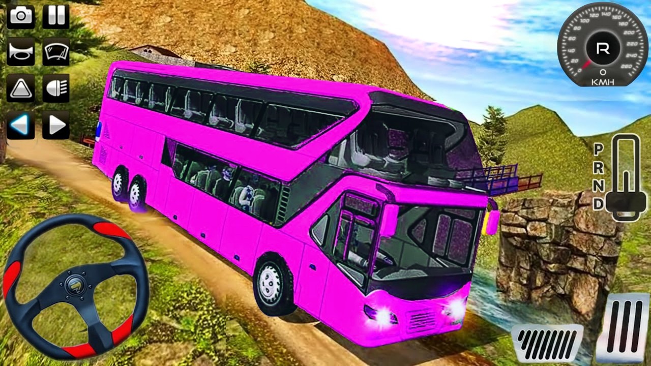 Uphill Offroad Bus Simulator 3D Game  - Highway Bus Driving Simulator Game 2026 - Andriod Gameplay
