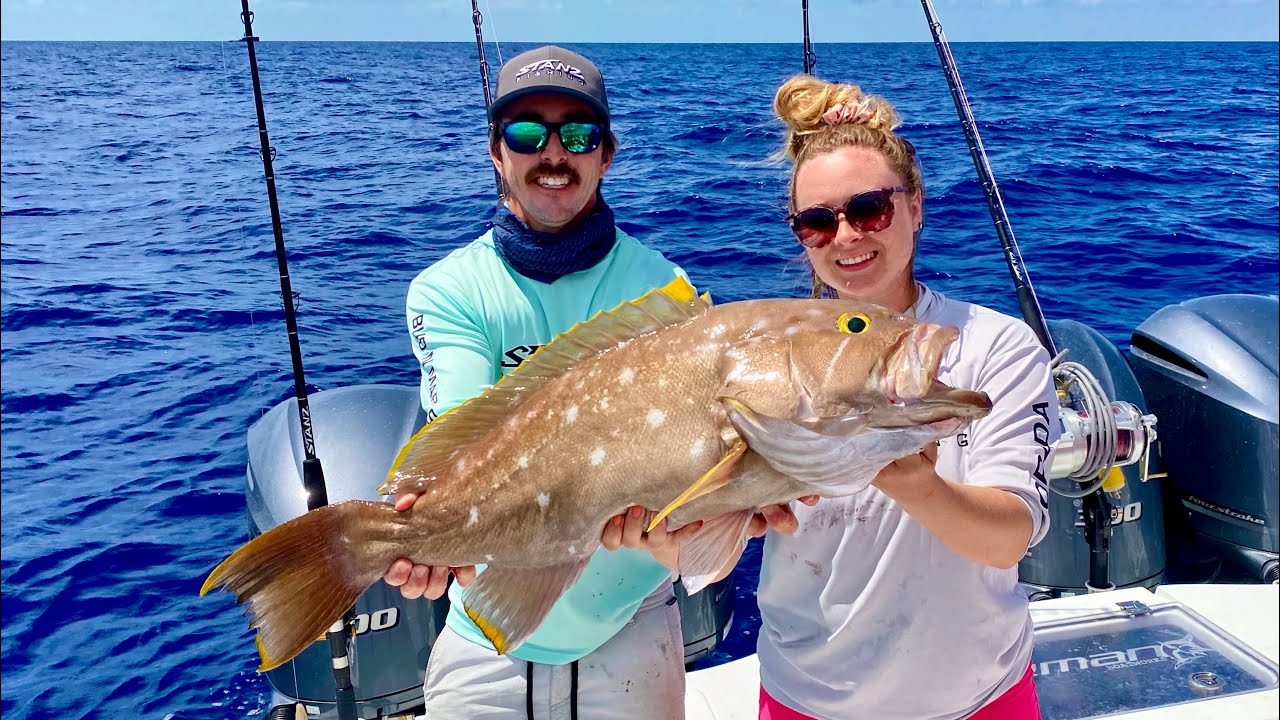 Tore up the *BOTTOM FISH*! Grouper Head (Catch Clean and Cook)