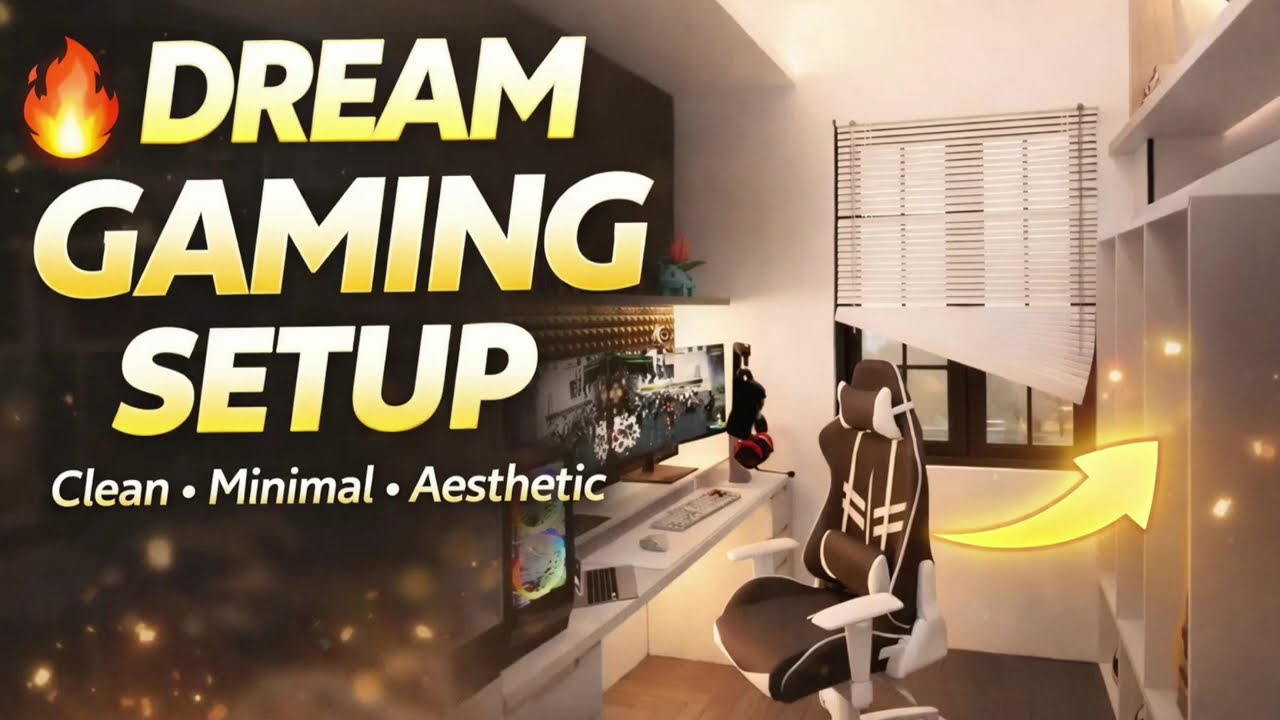 🔥 Ultimate Gaming Setup Tour | Dream Minimal Desk Setup 2026