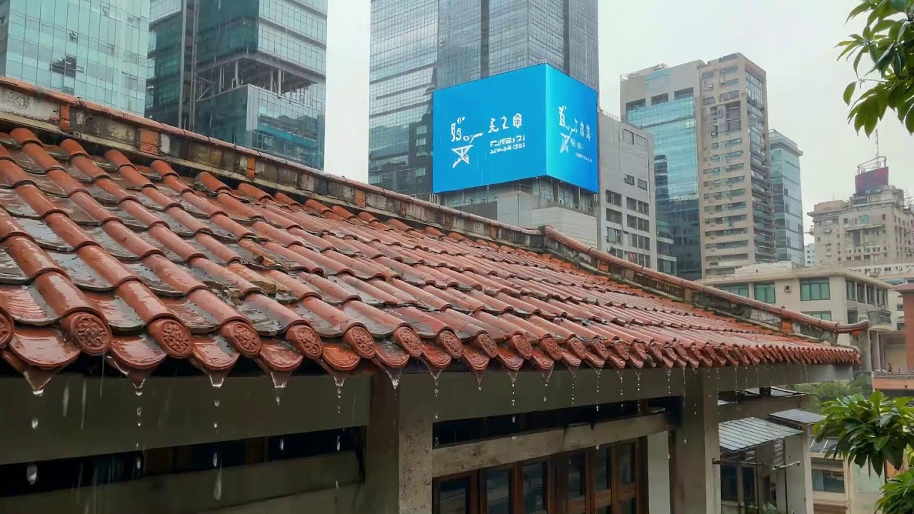 Rain Sounds for Sleeping Deeply – Thunderstorm Night on the Roof | 99% Fall Asleep Fast 🧘‍♀️