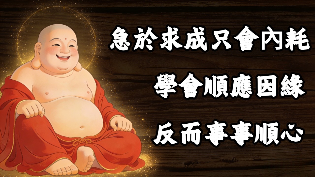急於求成只會內耗，學會順應因緣，反而事事順心！#佛学 #修行 #人生感悟 #修心修行 #國學 #治愈