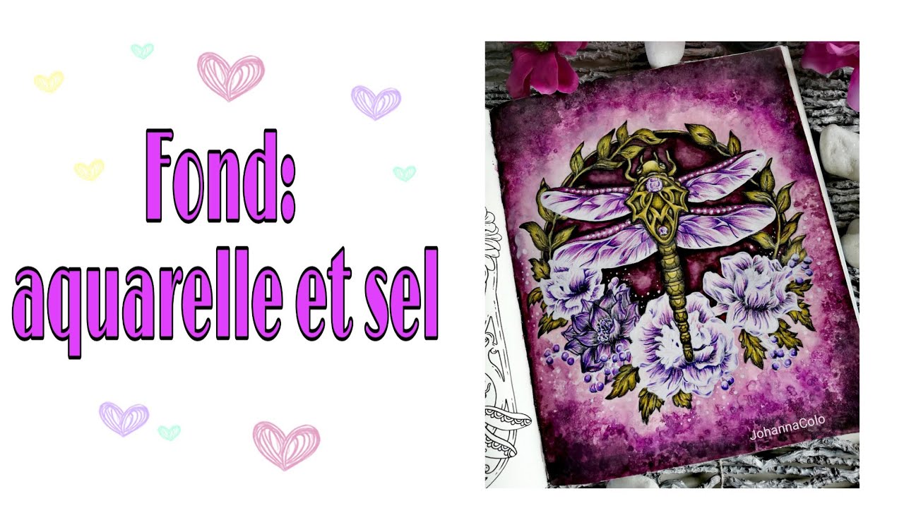 Tutoriel :Comment faire un fond aquarelle et sel