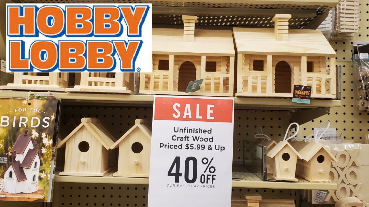 HOBBY LOBBY WOODEN CRAFTS COME WITH ME 2021