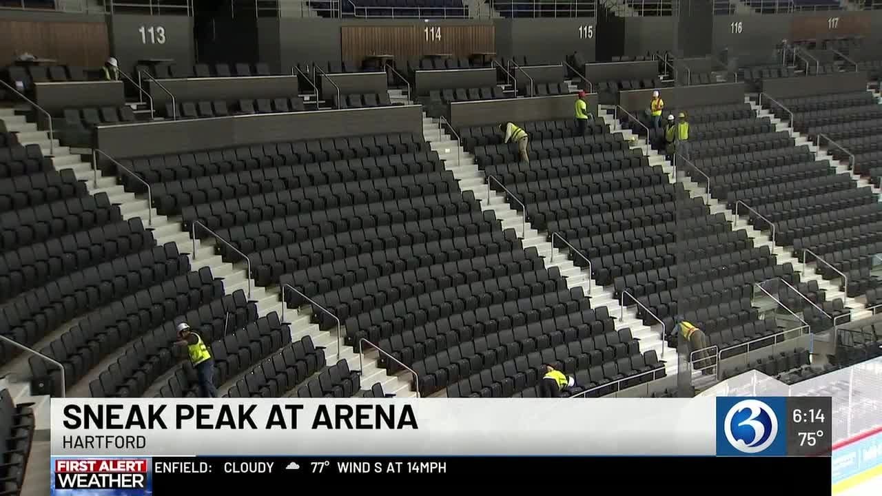 Sneak peak at newly renovated PeoplesBank Arena in Hartford