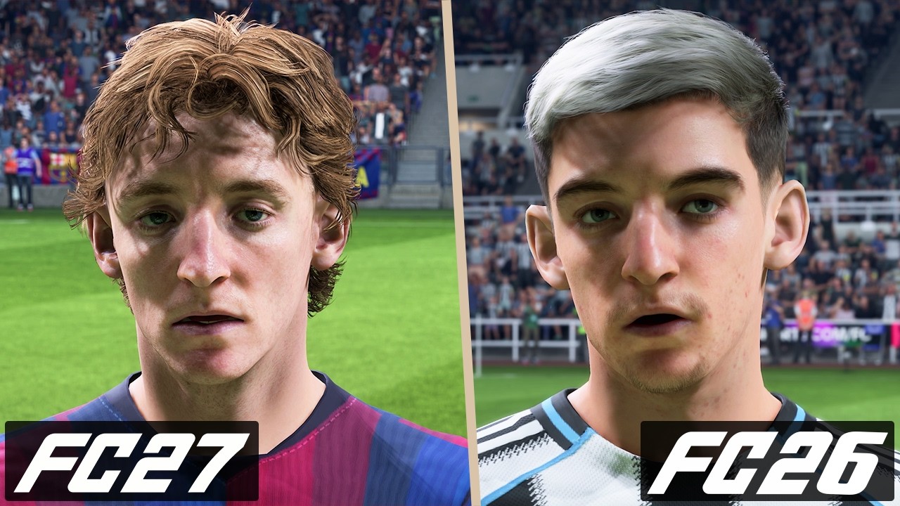 EA FC 27 vs EA FC 26 | All Updated Real Faces Comparison ✅