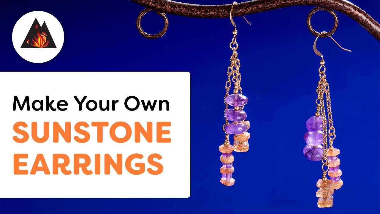 ☀Sunstone Earrings | Learn How to Make Your Own