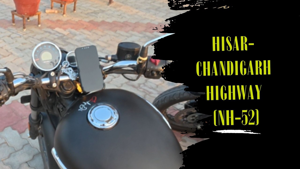 Hisar-Chandigarh highway (NH-52) Bike Ride Vlog