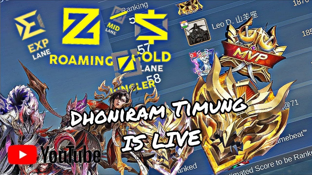 Dhoniram Timung is live!   Solo rank push to mythical Glory to  mythical immortal