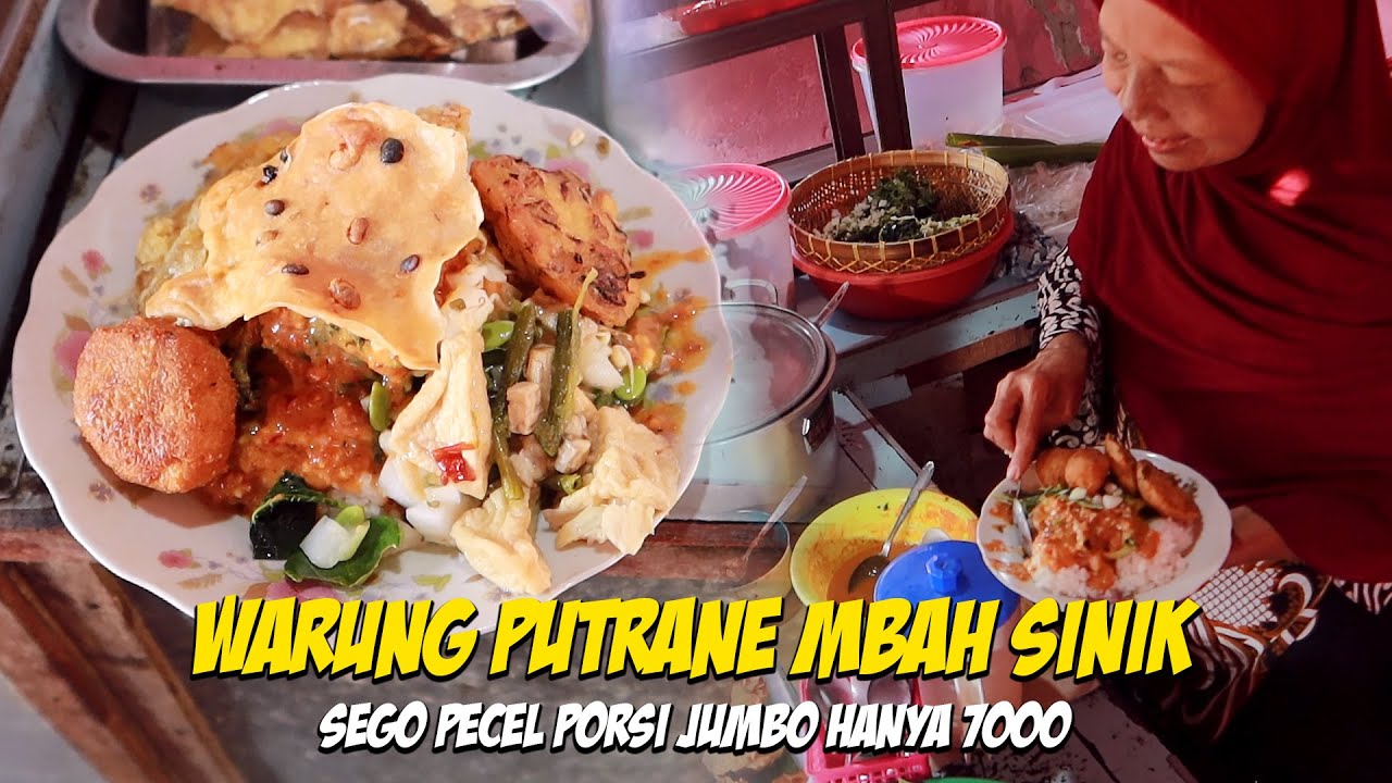 Warung Legendaris penerus Mbah Sinik, porsi jumbo 7000 lauk 4!!