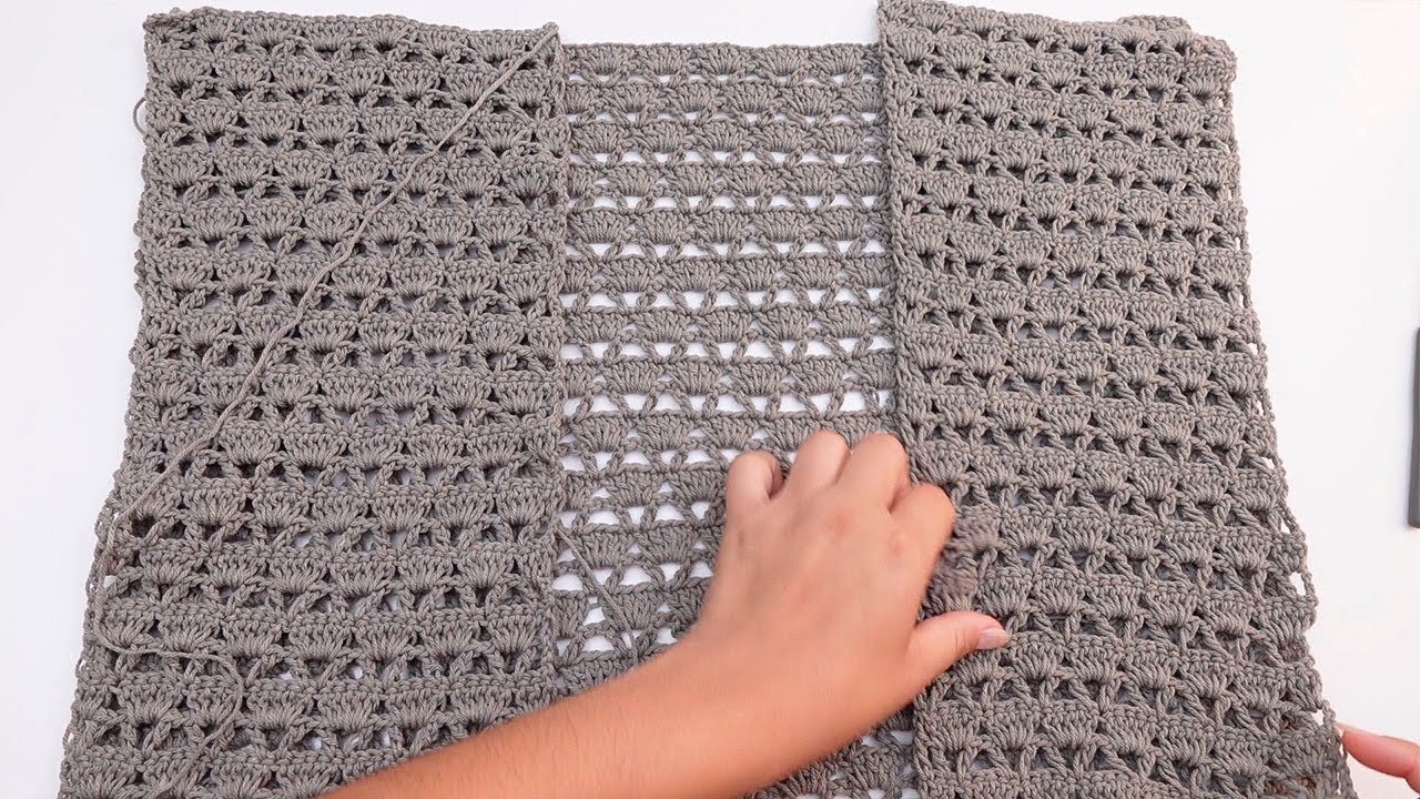 Chaleco a crochet muy fácil y llamativo! tığ işi yelek | colete de crochê | жилет крючком