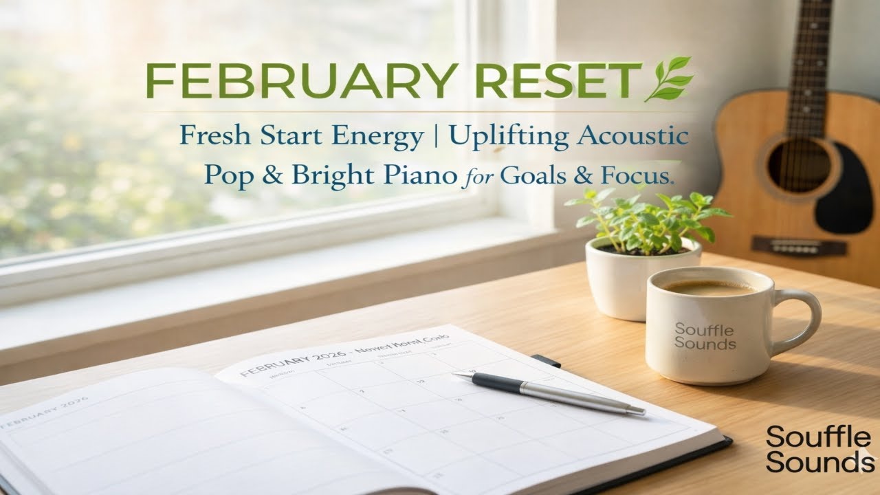 FEBRUARY RESET 🌿 Fresh Start Energy | Uplifting Acoustic Pop & Bright Piano for Goals & Focus