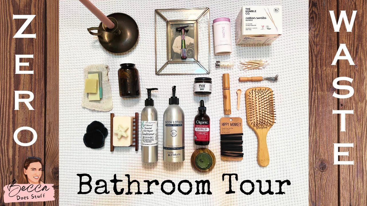Zero Waste Bathroom Tour | Sustainable Toiletries & Decor