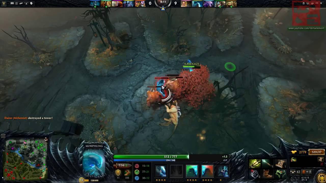 KAMIKAZE Morphling Dota 2 Full Game (TOP 1 Morphling in Dotabuff)