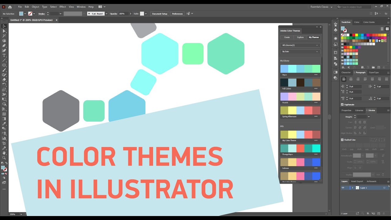 Creating Color Themes in Adobe Illustrator