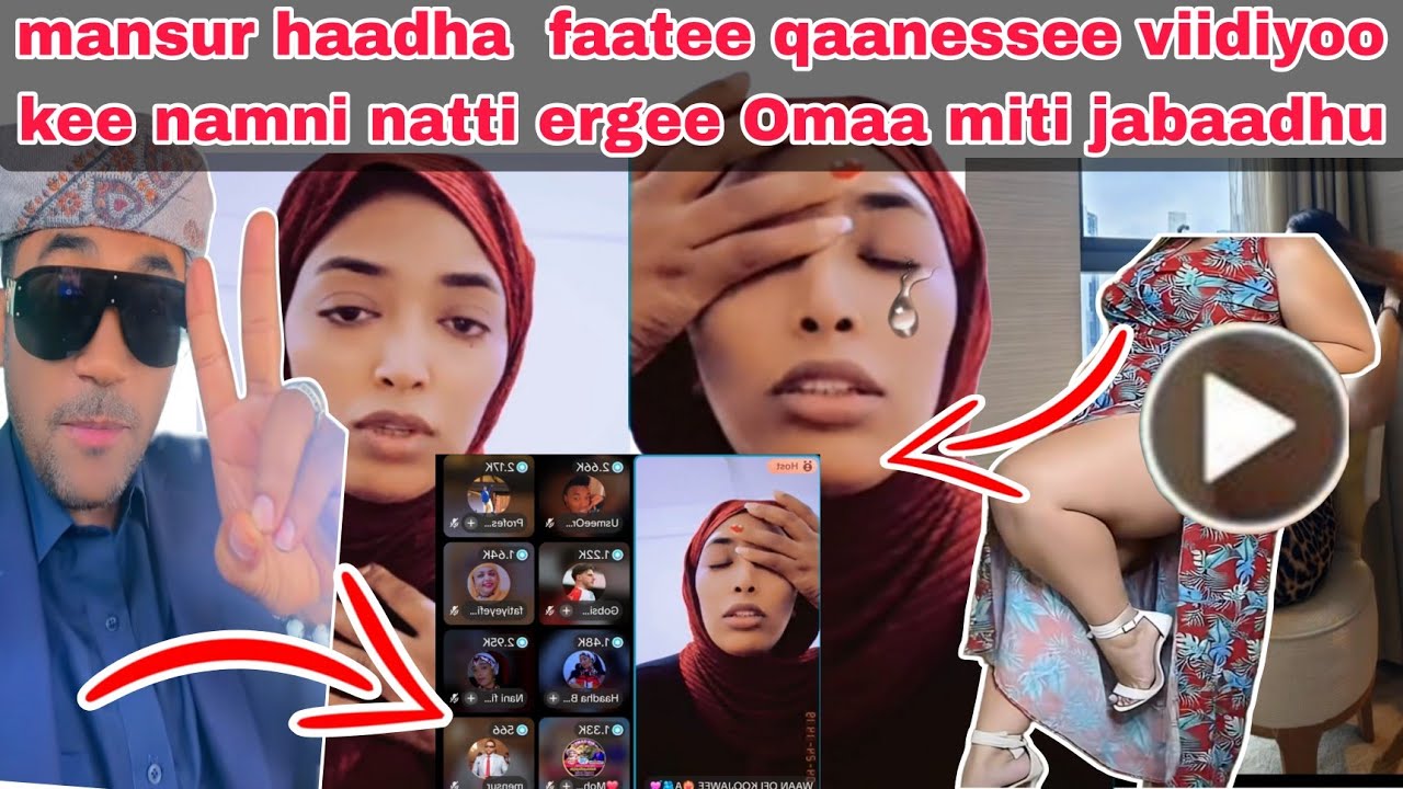 🫢mansur haadha  faatee qaanessee viidiyoo kee ergee Omaa miti jabaadhu jedhee