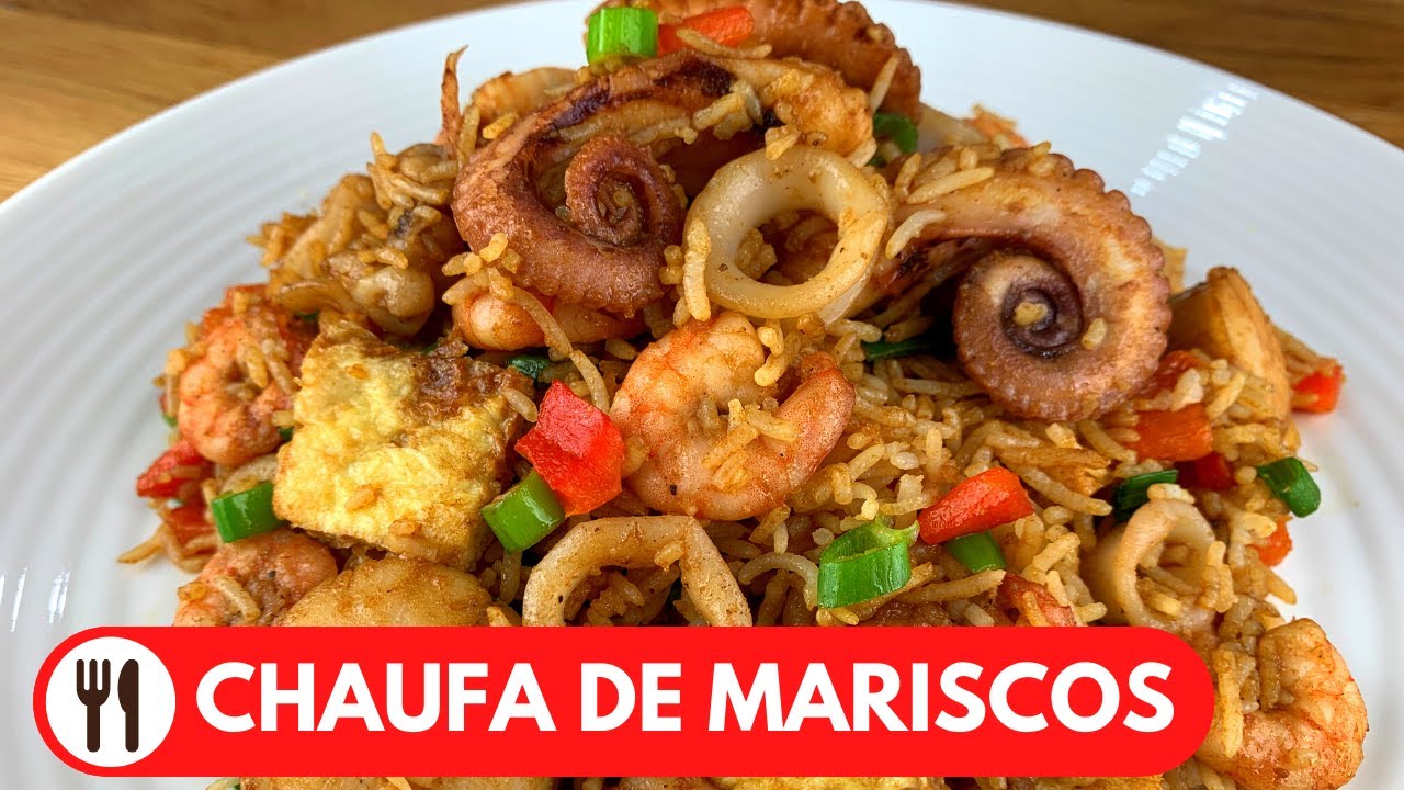 🇵🇪 ARROZ CHAUFA DE MARISCOS | RECETA PERUANA