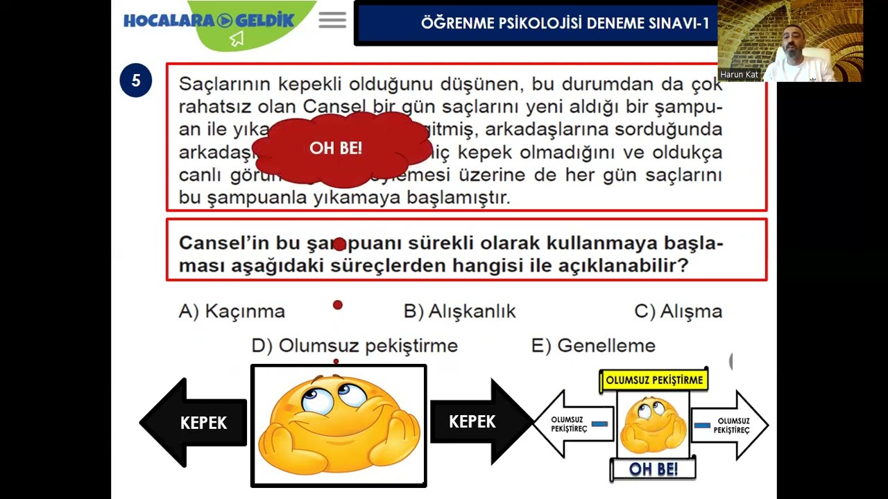 ÖĞRENME PSİKOLOJİSİ DENEME-1 ÇÖZÜMLERİ