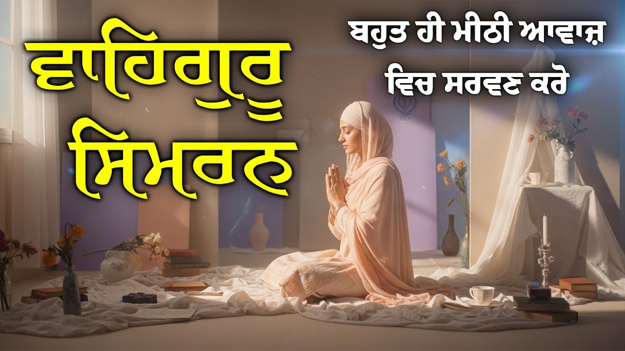 Satnam Waheguru ( ਸਤਨਾਮ ਵਾਹਿਗੁਰੂ ) Simran for Babies, Kids & Children | Calm & Gentle Gurbani Music