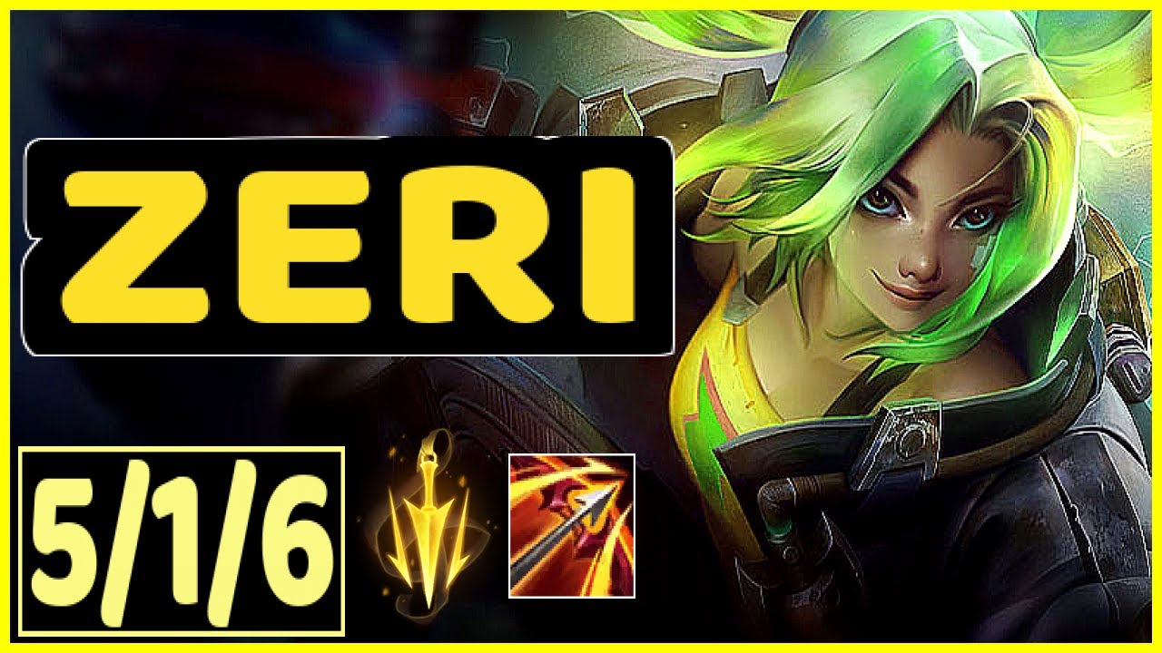 ZERI VS JHIN - 5/1/6 KDA ADC GAMEPLAY EMERALD II