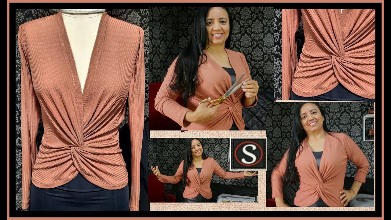 Modelagem em foco # 68 BLUSA COM DRAPEADO  O3