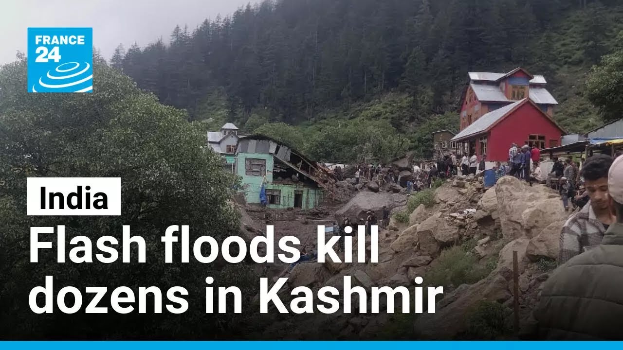 Flash floods kill at least 56 and leave more than 200 missing in Kashmir • FRANCE 24 English
