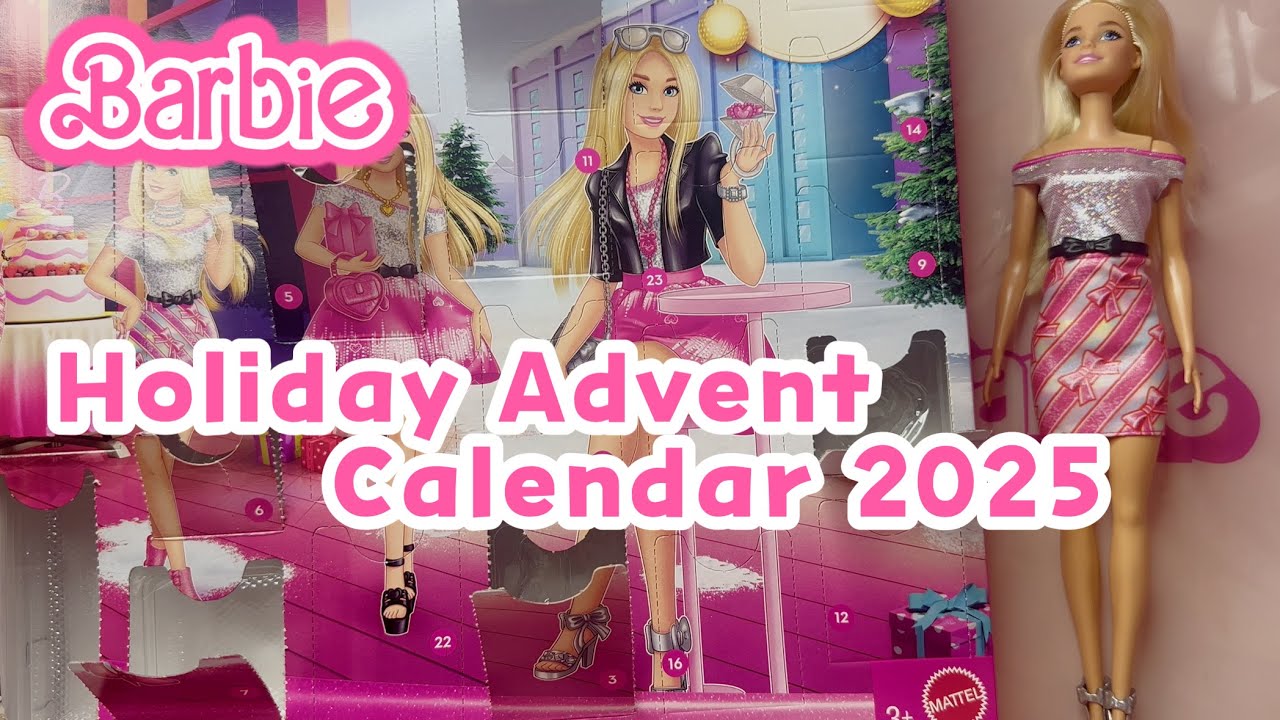 ПРАЗДНИЧНЫЙ АДВЕНТ-КАЛЕНДАРЬ БАРБИ 2025 | НАБОР МОДНЫХ КУКОЛ MATTEL