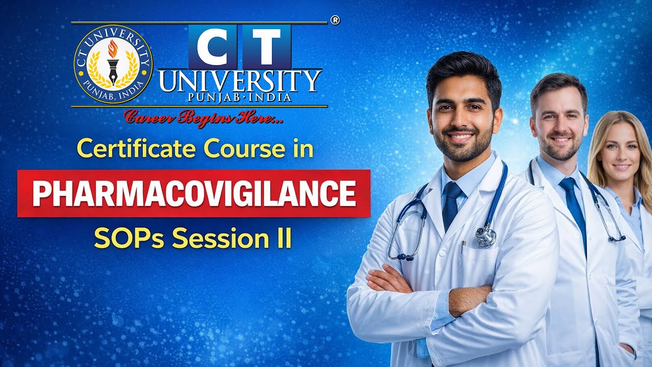 Certificate course in Pharmacovigilance, SOPS Session II