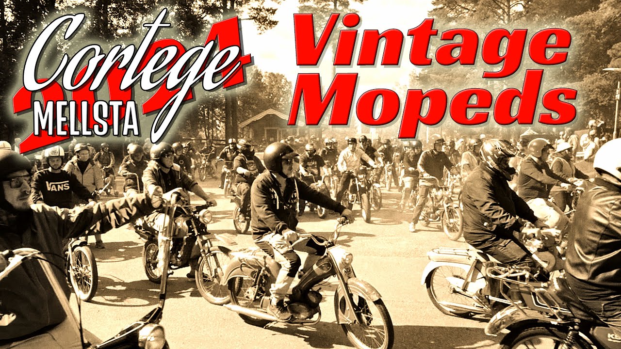 Mellstaträffen 2024 Kortege - TSV Blårök Mopedernas Woodstock Borlänge Sweden 🇸🇪