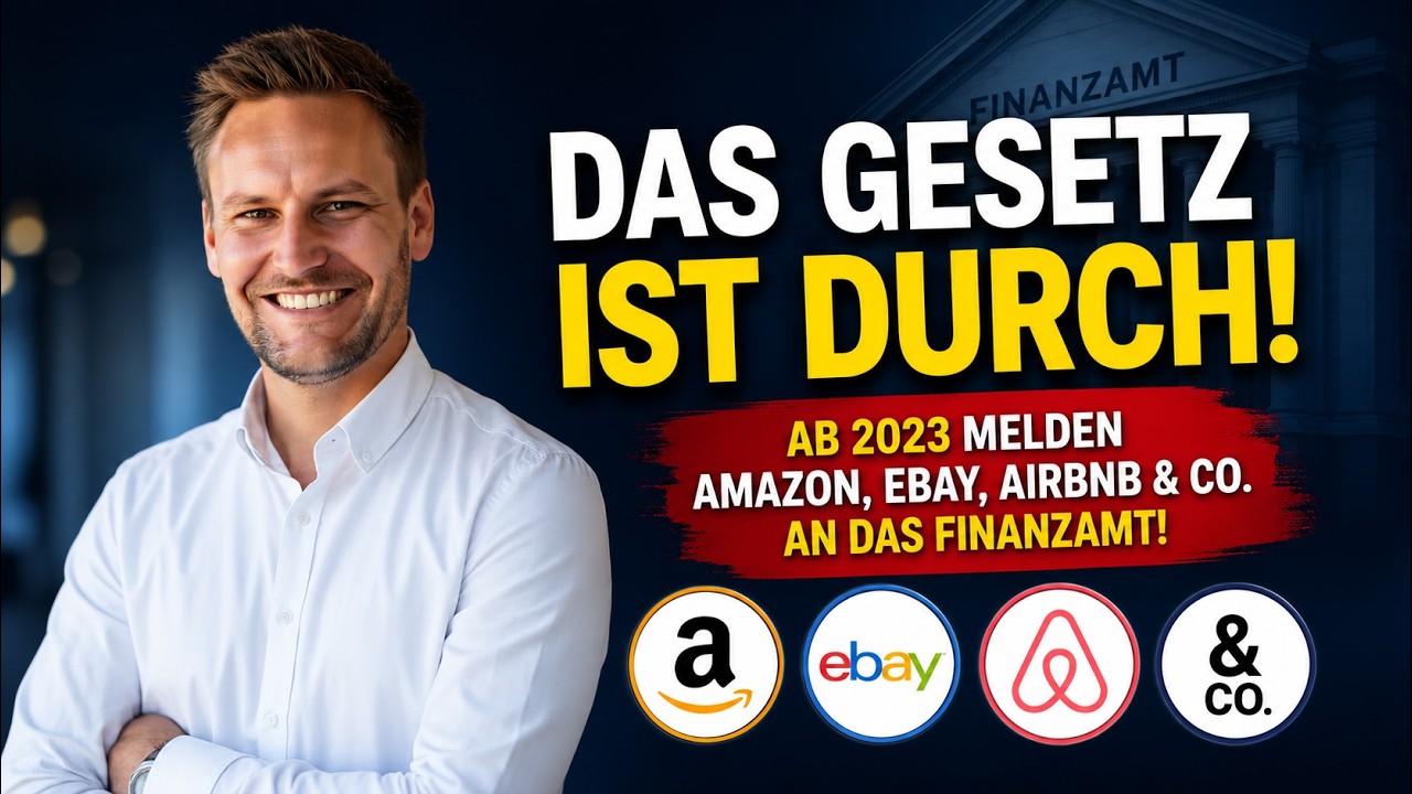 Das Gesetz ist durch! Ab 2023 melden Amazon, eBay, AirBnB & Co. an das Finanzamt!