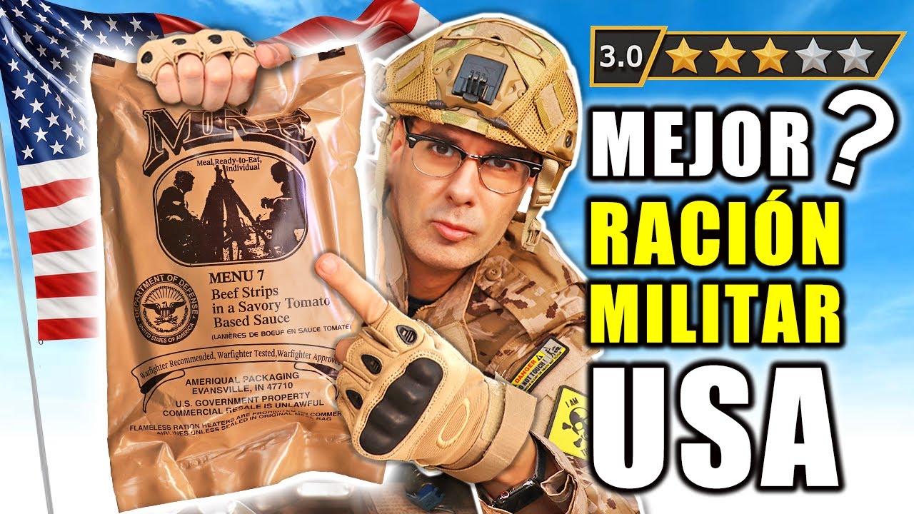 Será esta LA MEJOR RACIÓN de COMIDA MILITAR de USA? | El Famoso Menú 7