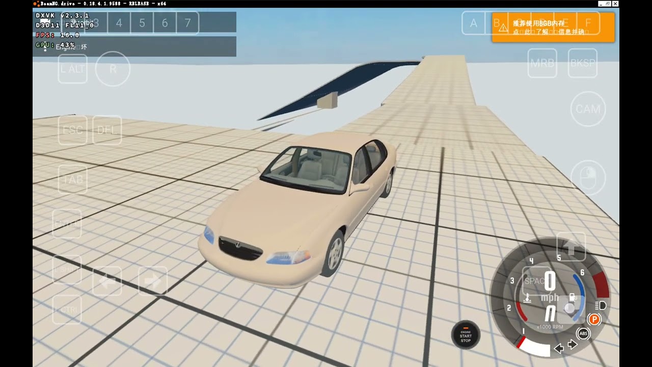 Playing BeamNG.Drive on Winlator