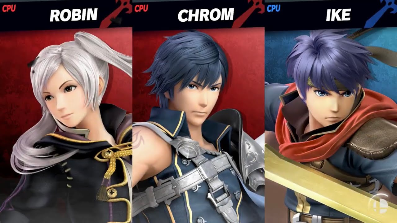 Super Smash Bros. Ultimate - Robin F & Chrom vs Ike