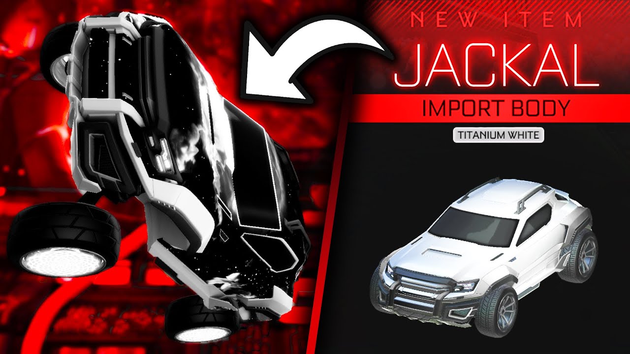 Playing With The *NEW* Titanium White Jackal In Rocket League!