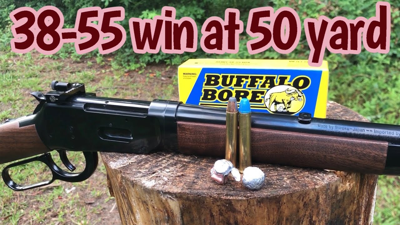 38-55 buffalo Bore bullets at 50 yard from a 1894 trailsEnd
