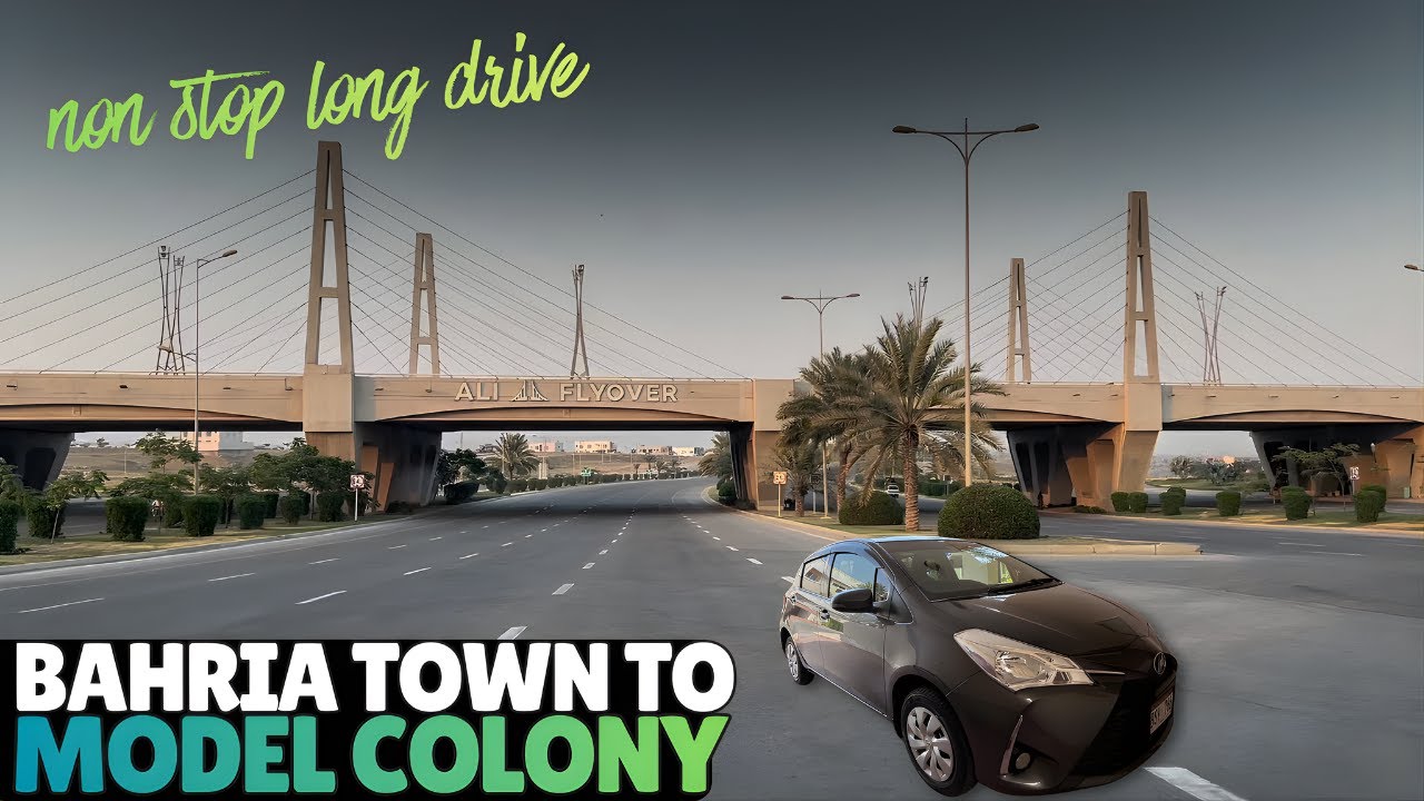 Bahria Town To Model Colony Malir Karachi Non Stop Long Drive