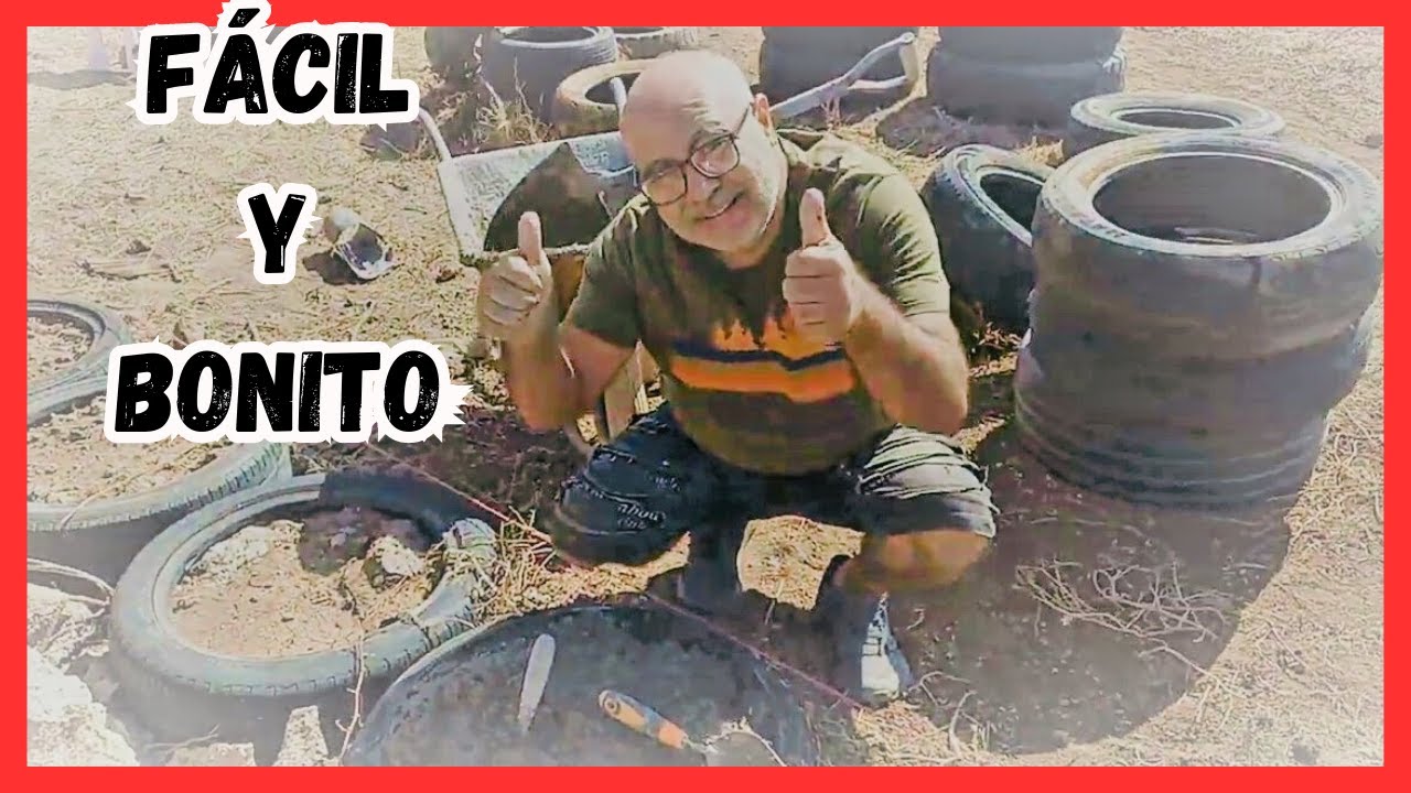 👉TE MUESTRO como hacer un MURO de CONTENCIÓN con NEUMÁTICOS  (llantas, cauchos, ruedas)
