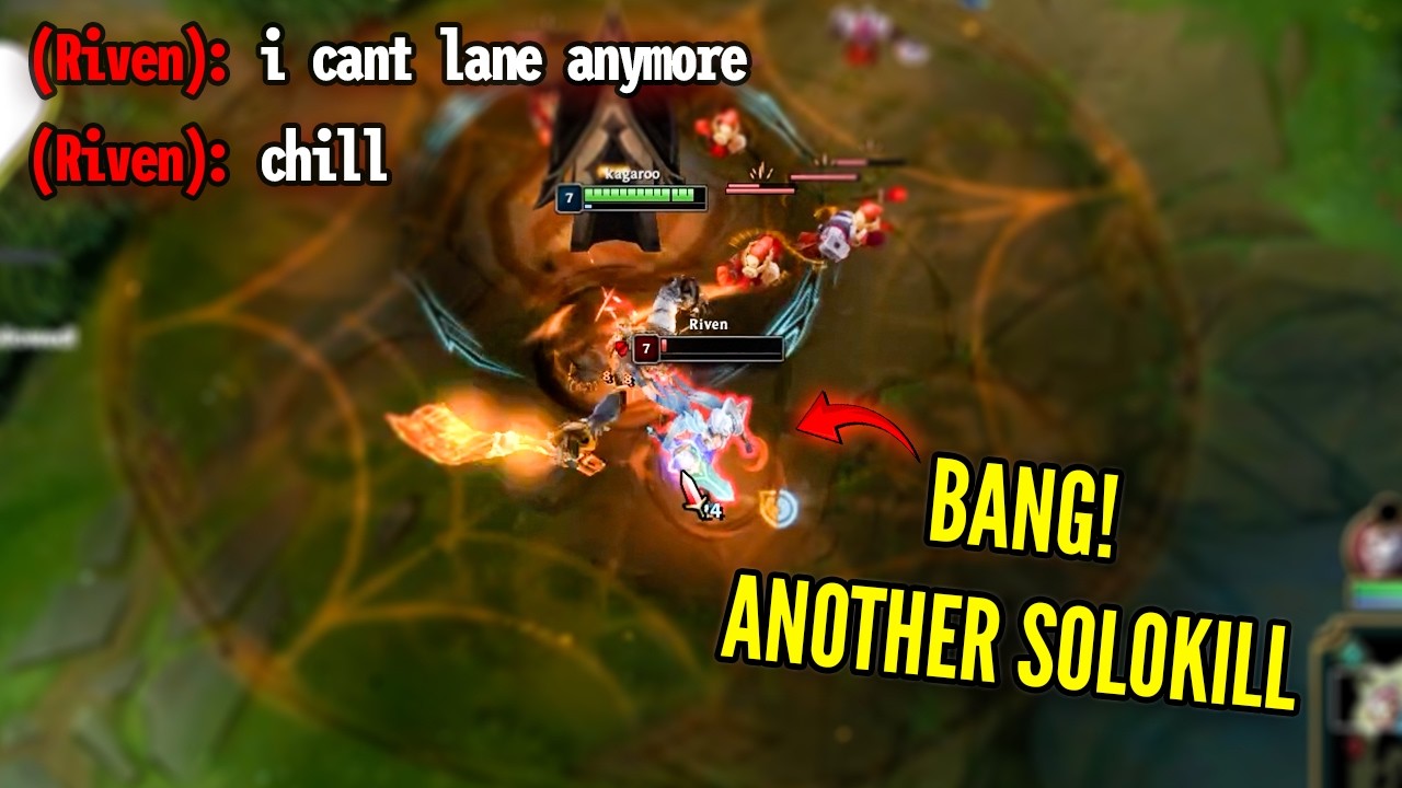 RIVEN JUST CANNOT LANE INTO ME 😂 (solokilled on cooldown) - Trundle vs. Riven