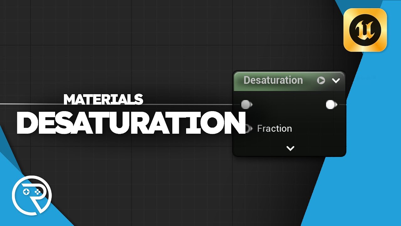 Understanding Material Graph in Unreal Engine 5: Desaturation Node