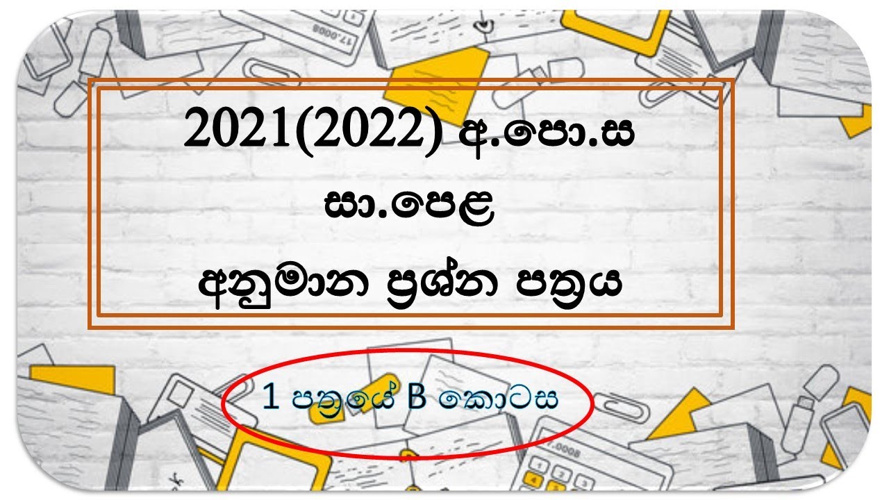 2021(2022) OL Modal Paper discussion 1 Paper B part