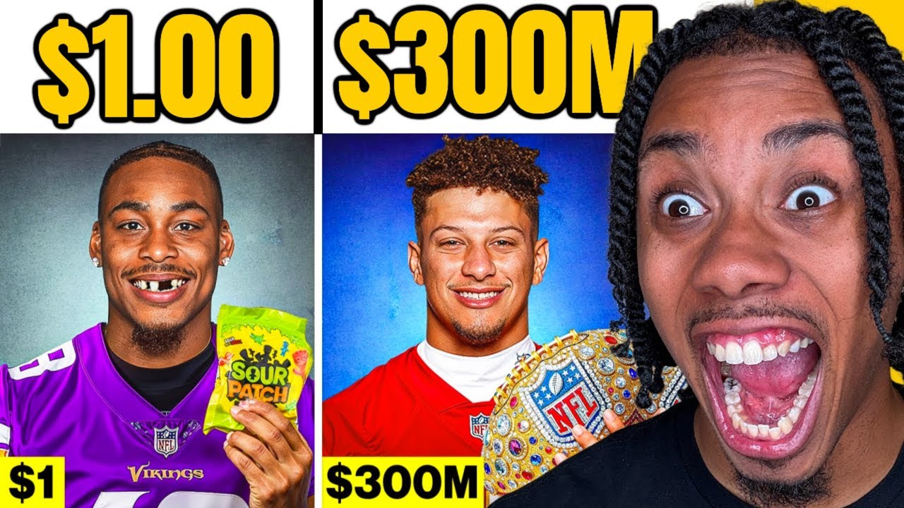 $1 Dollar VS $300,000,000 Things That NFL Players Bought!!