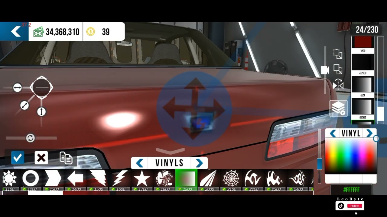 How to make Nissan Silvia S13 emblem and details step by step #carparkingmultiplayer #carparking