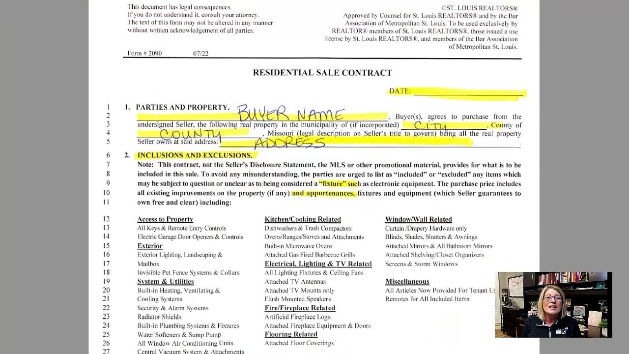 Explaining the MO Sales Contract